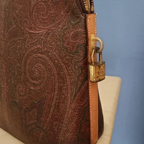 ETRO Dome Bugatti vintage satchel w/lock. - Picture 3 of 5